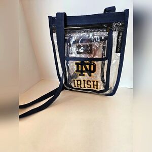 Brand New Notre Dame Clear Purse